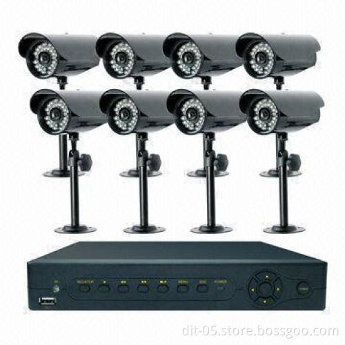 8-channel H.264 DVR Kit, Optimized 4-channel Simultaneously Playback